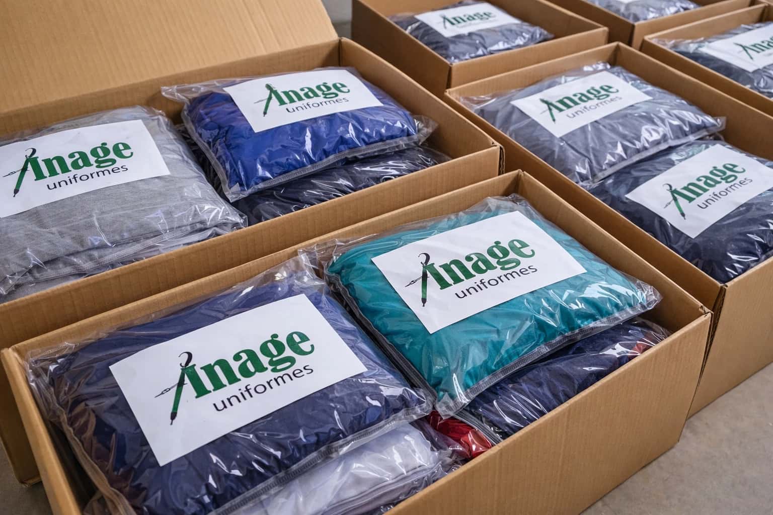 Empaque Profesional - proceso de fabricación de uniformes en Inage